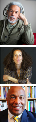 Headshots of Vincent Brown, Cheryl Finley, and Christopher Freeburg